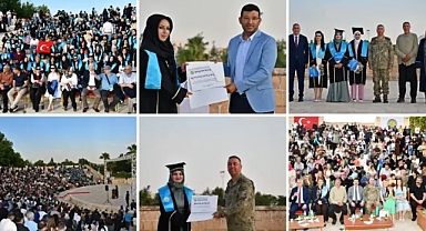 Harran Üniversitesi İİBF'de Mezuniyet Coşkusu: Öğrenciler Keplerini Gökyüzüne Bıraktı