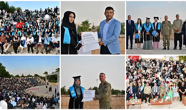 Harran Üniversitesi İİBF'de Mezuniyet Coşkusu: Öğrenciler Keplerini Gökyüzüne Bıraktı