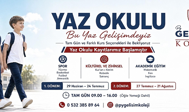 Py Gelişim Koleji’nde Yaz Okulu Kayıtları Başladı: Öğrencileri Dolu Dolu Bir Yaz Bekliyor!